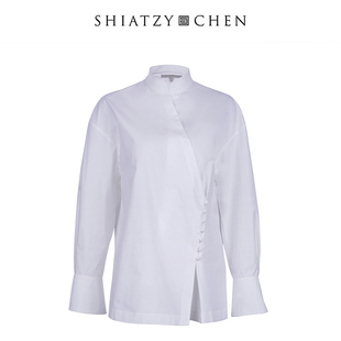 658731 夏姿·陈25年冬曲境系列立领斜襟衬衫 SHIATZY CHEN