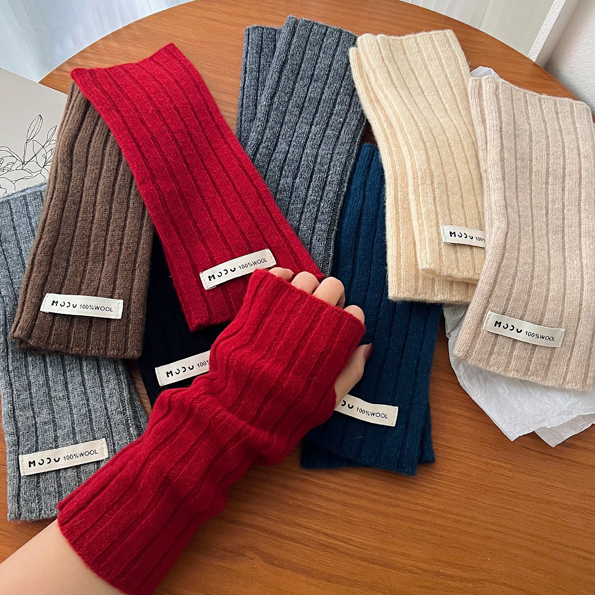 100%羊毛针织短款手套2024冬季新款韩版半指防冻手袖纯色百搭时尚,服饰配件/皮带/帽子/围巾,手套,淘宝优惠券,粉丝福利购,淘宝优惠卷