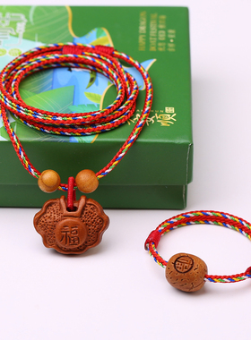 真安顺男女通用天然桃木民族风