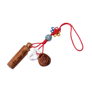 手机链挂绳挂件古风吊坠男女转运钥匙扣宝宝儿童黑狗牙压惊平安坠