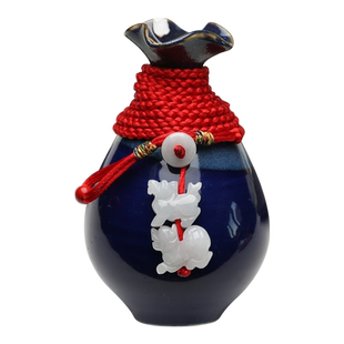 真安顺属狗本命年红腰带马虎三合贵人腰链生肖六合男女款翡翠玉石