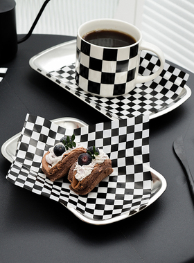 食品硅油纸18×18cm餐盘托盘隔油纸汉堡纸吸油纸烘焙蛋糕甜品垫纸