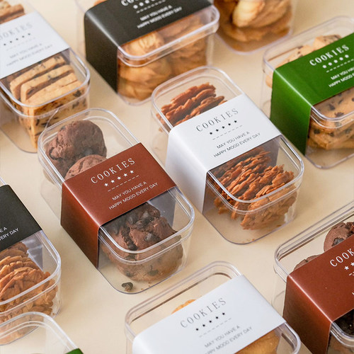 曲奇饼干包装盒透明打包