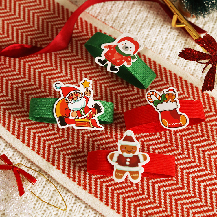 圣诞节弹力杯套通用20只