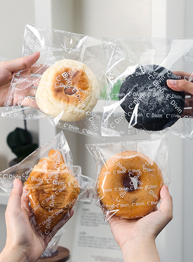 欧包面包包装袋贝果吐司甜甜圈可颂自粘袋透明一次性自封袋可定制