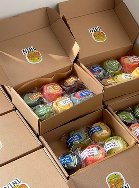 网红乳酪司康包装盒包装袋烘焙常温曲奇饼干麻薯贝果玛德琳打包盒