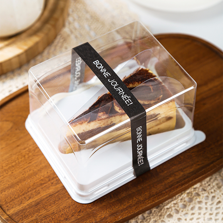 三角形切件蛋糕盒双面防雾