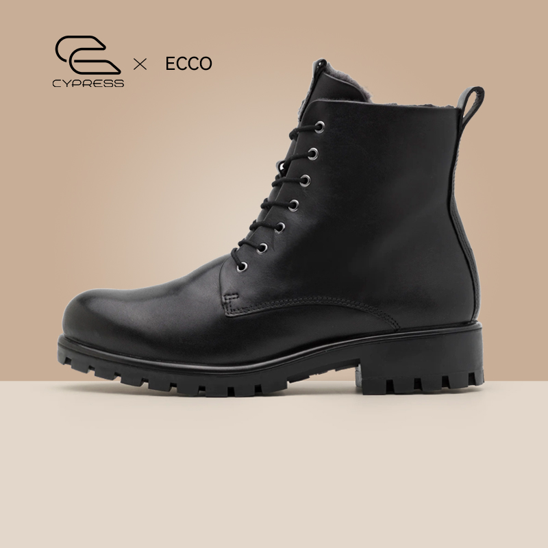 ECCO/爱步女款羊毛保暖马丁靴
