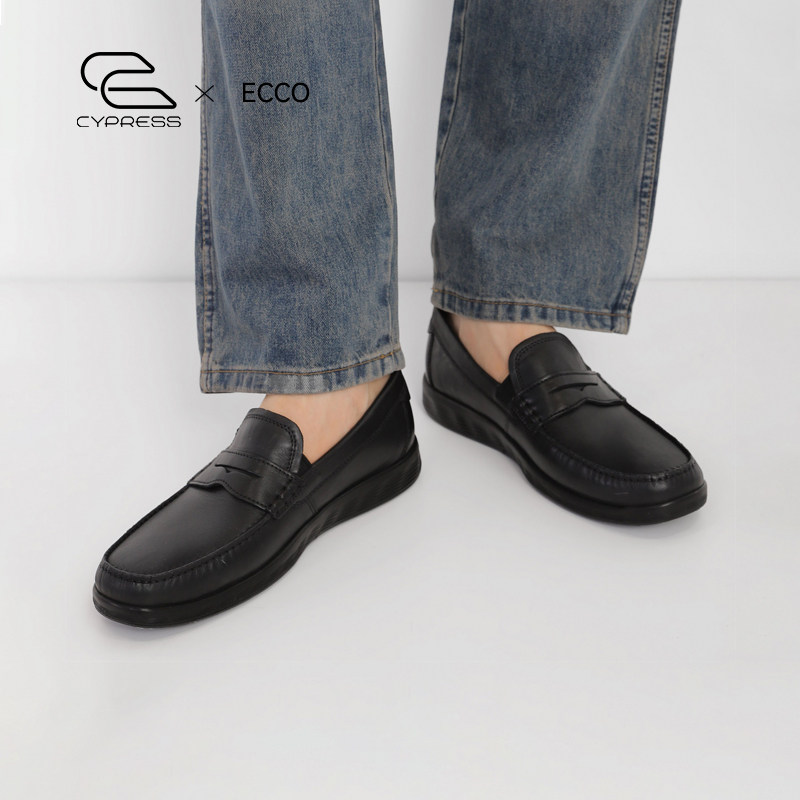 Ecco/爱步轻巧莫克系列套脚皮鞋