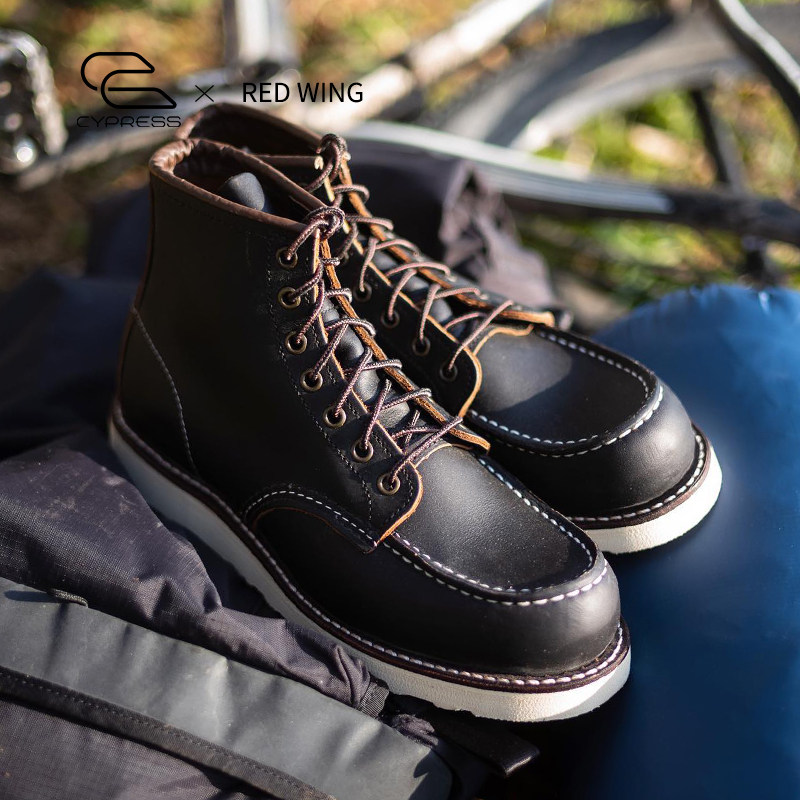 Red Wing红翼男鞋8849经典6寸方头D楦油蜡皮茶芯皮工装靴黑马丁靴