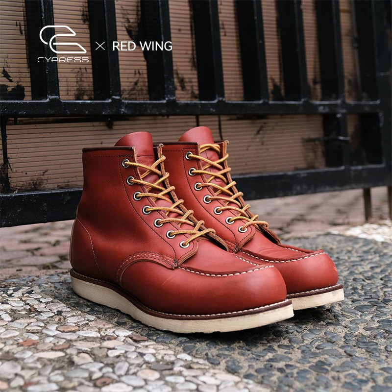 Red Wing红翼8875男鞋犬标6寸经典方头牛皮固特异工装马丁靴狗标