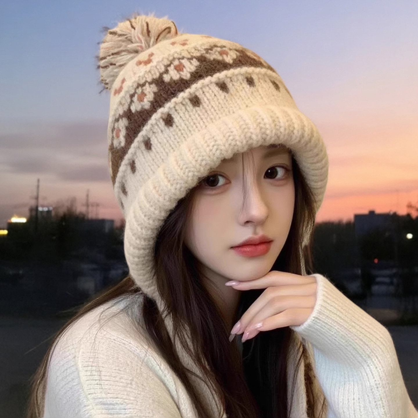 灵允针织帽出游休闲女冬网红同款