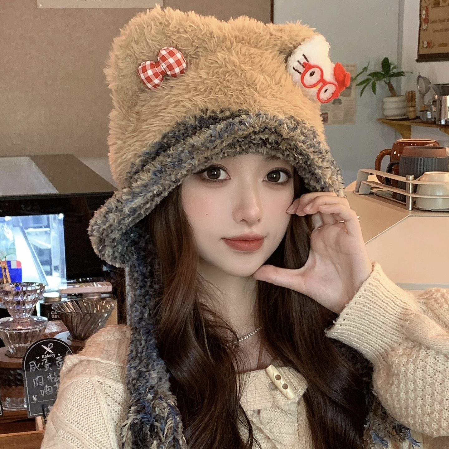 灵允针织帽出游可爱女冬网红同款