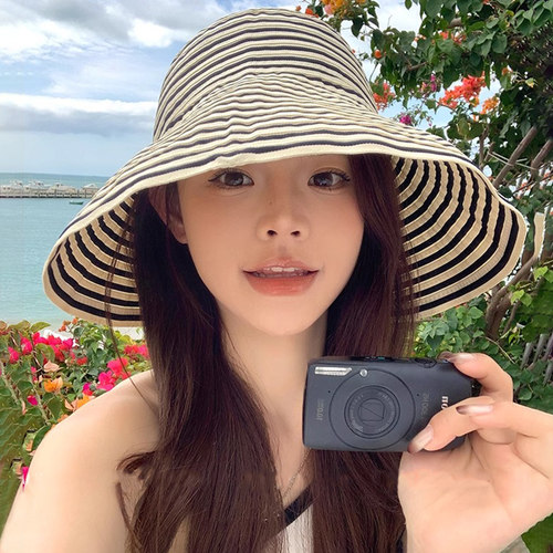 灵允大檐遮阳渔夫帽女夏网红同款