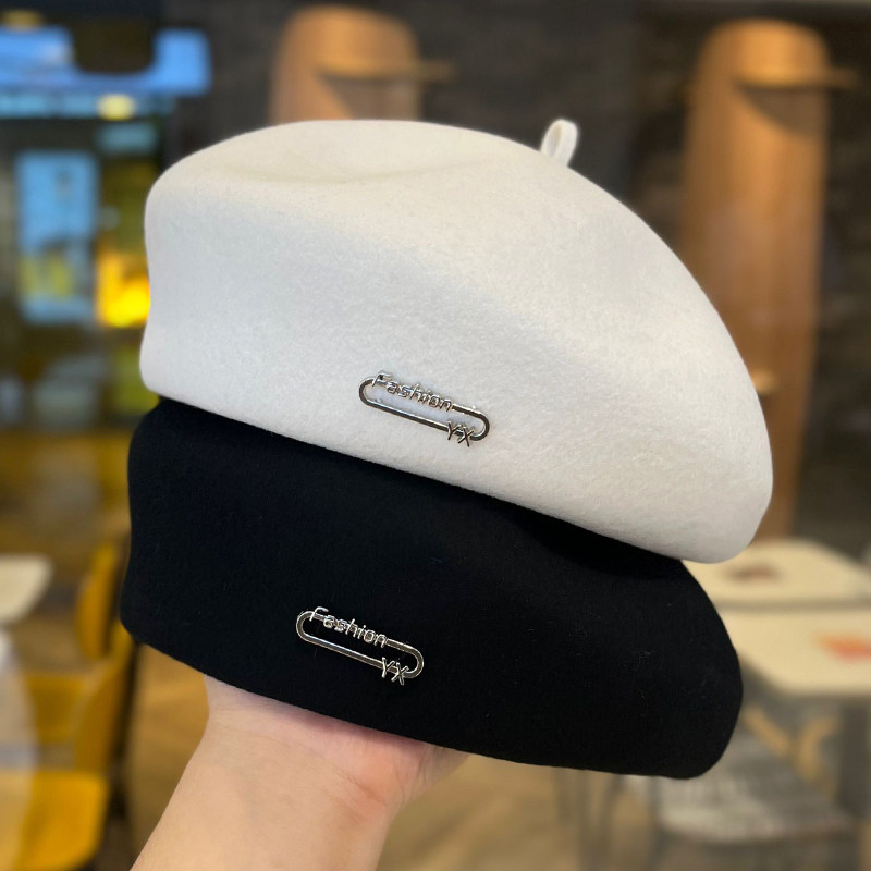 灵允贝雷帽逛街优雅女秋网红同款