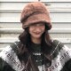 日系复古毛绒帽子女秋冬季 2025新款 保暖加厚显脸小盆帽百搭渔夫帽