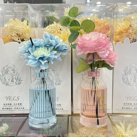 插花卧室内香氛干花家用家居空气藤条香薰精油除味清新无火