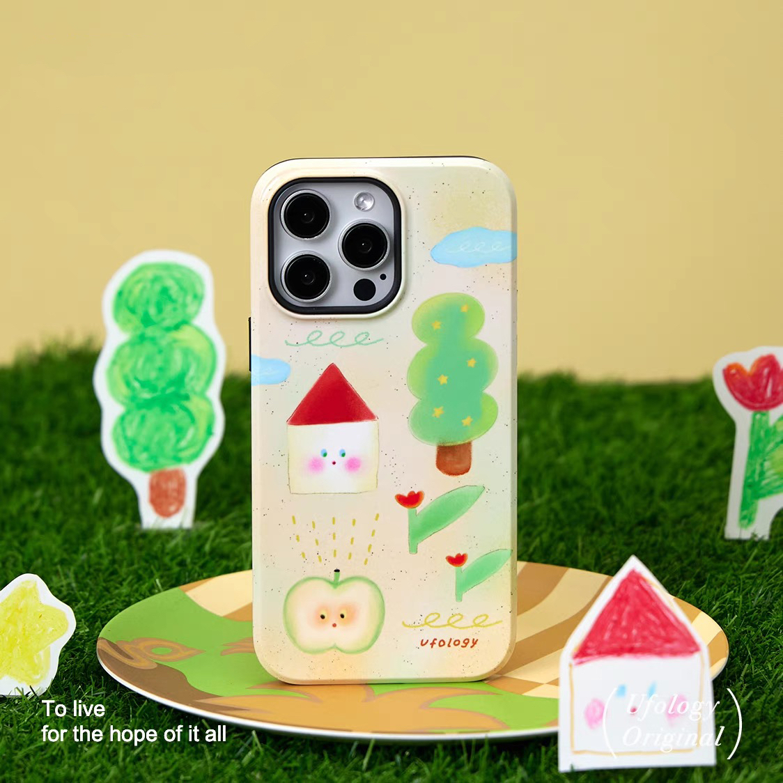 韩国进口二合一菲林壳卡通可爱