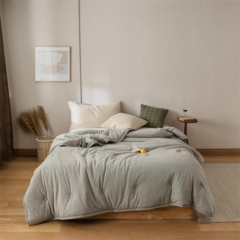 oohnoo雪绒被针织全棉被子