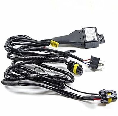 12V35W55W線(xiàn)組控制器 H4擺角燈伸縮燈線(xiàn)組疝氣燈專(zhuān)用改裝線(xiàn)組1拖2