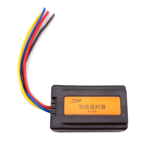 汽车音响改装 功放 低音炮 延时开机启动触发控制处理器 消除冲击还在为一启动电门时音响&ldquo;砰&rdquo;的一声烦恼吗？还在为改音响时原车主机没有REM控制线头疼吗？只需简单的装上这个专用功放延时器，一切问题迎刃而解。 功放延时器，原车主机加装功放必备。功放延时器能通过主机输出喇叭线的低电压转换后直接供给汽车功放