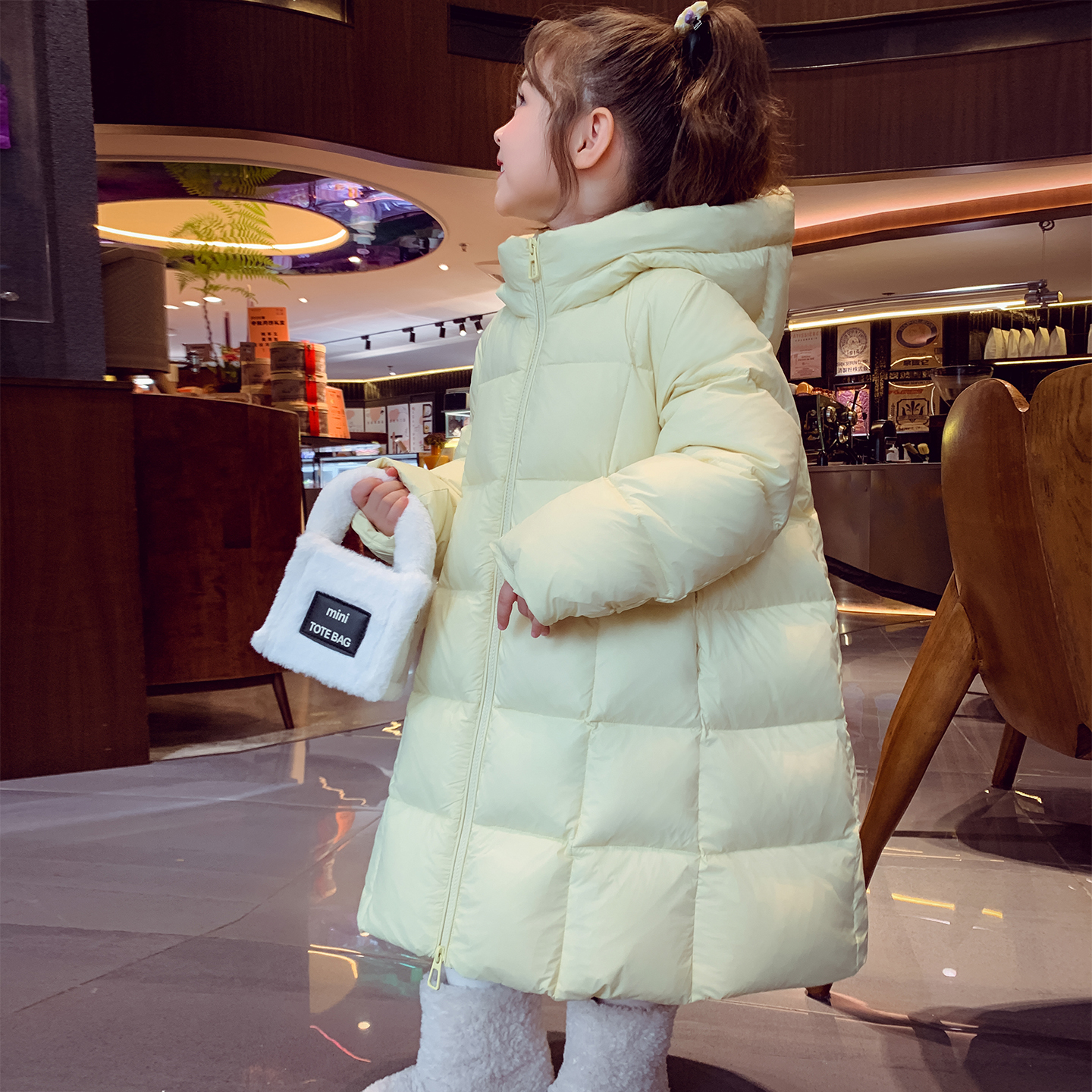 【北冰洋】长款加厚白鸭绒羽绒服