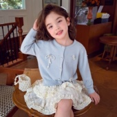 2026新款 春装 小女孩外套 儿童宽松毛衣针织衫 米米哈罗女童针织开衫