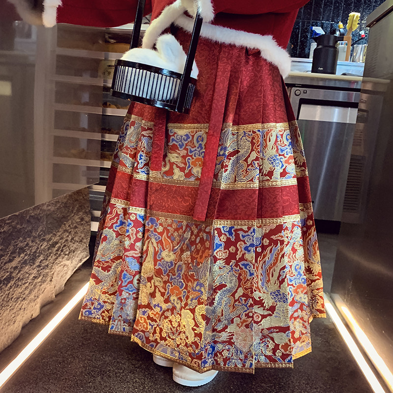 女童马面裙冬装2025新款洋气儿童国风唐装半身裙小女孩明制汉服裙,童装/婴儿装/亲子装,汉服,淘宝优惠券,粉丝福利购,淘宝优惠卷