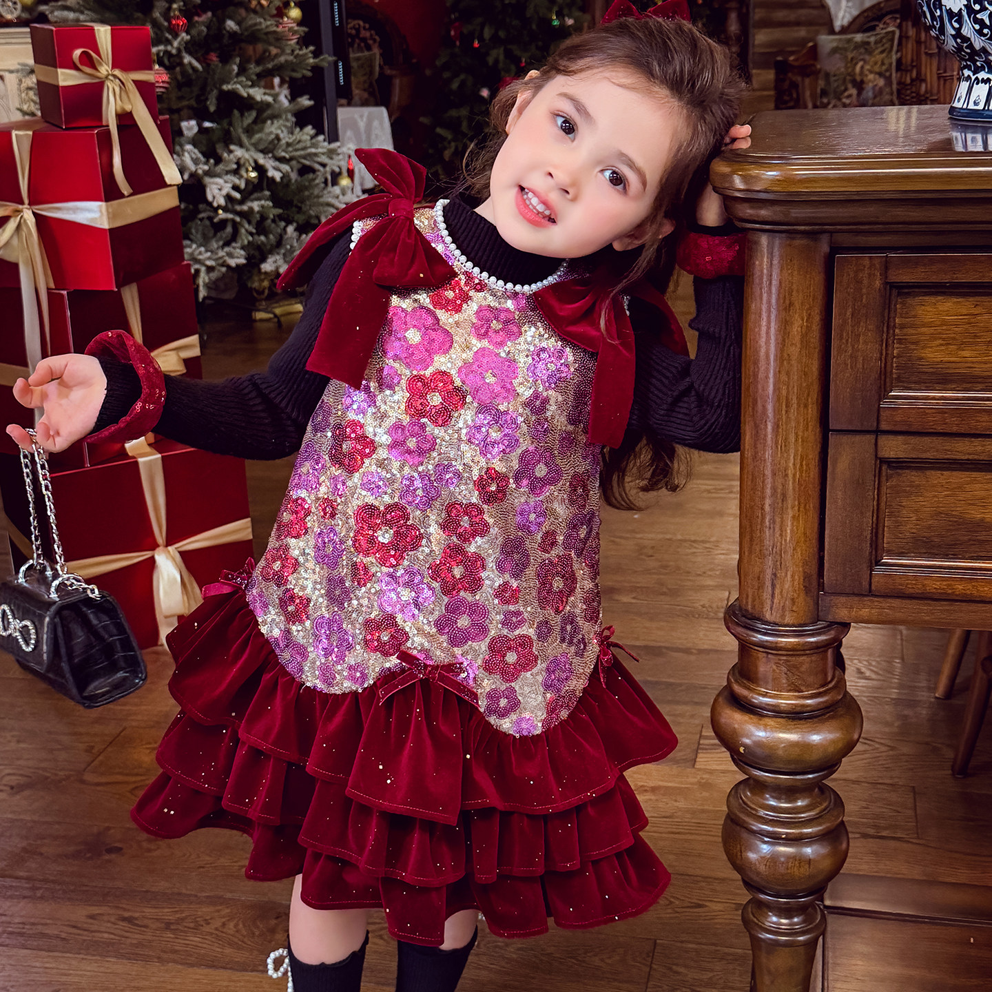 【玫瑰公主】千金氛围感新年裙