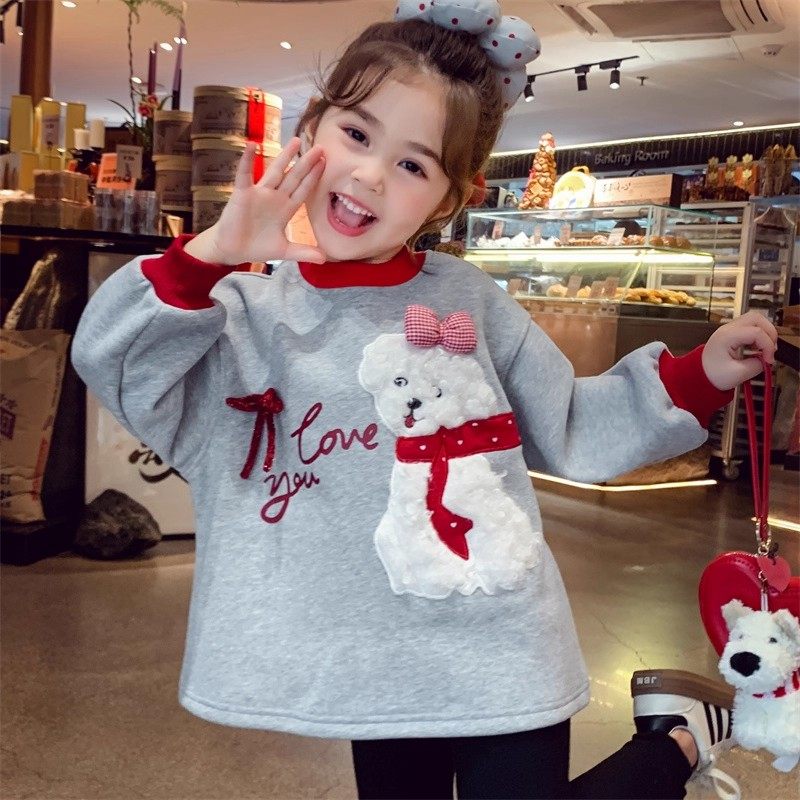 【甜心乐园】一体绒卡通卫衣