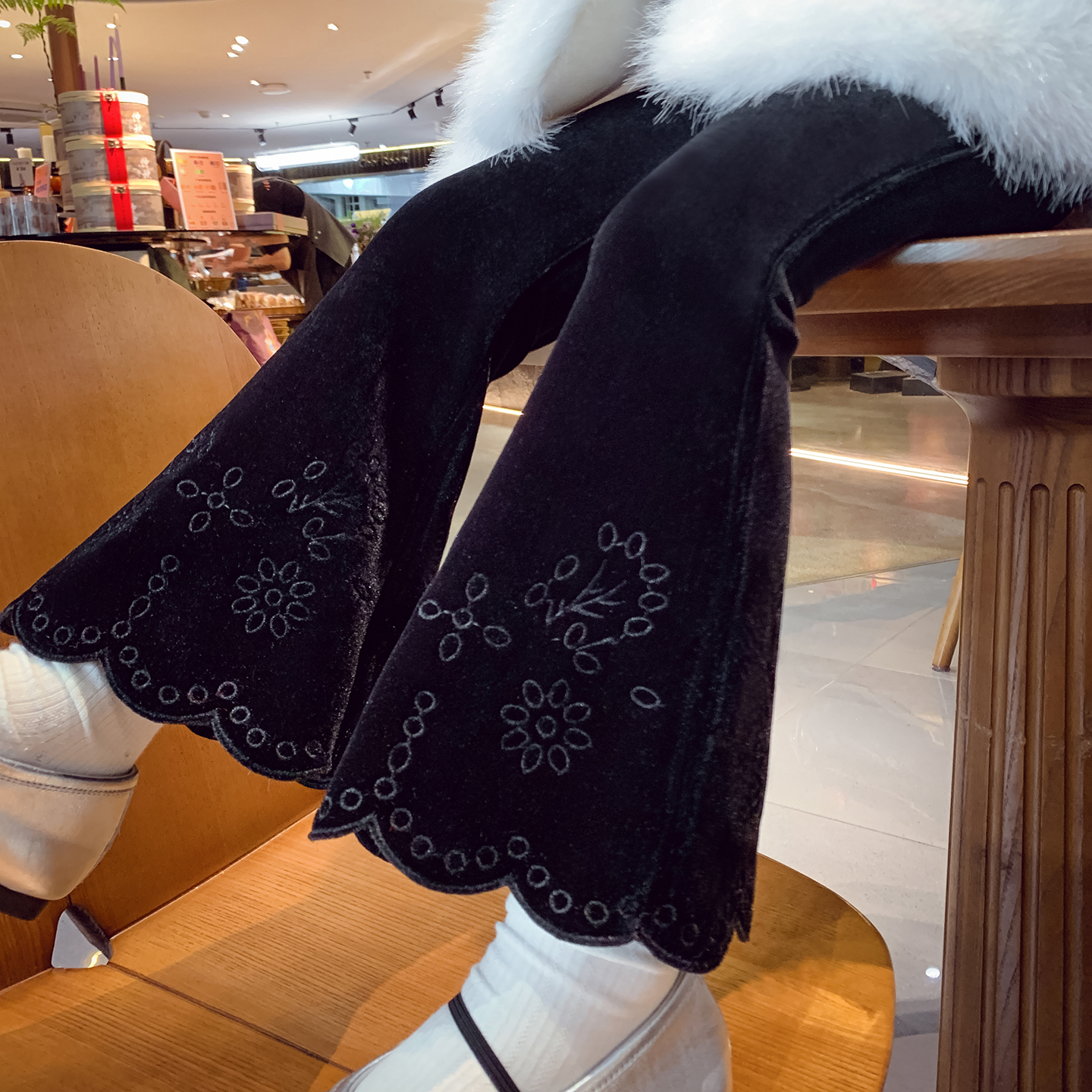 【出圈丝绒裤】复古法式喇叭裤