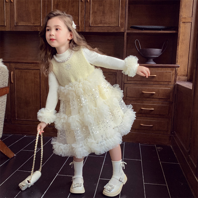 【香阀世家】法式小香网纱公主裙