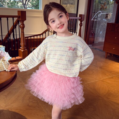 【甜心麻豆】甜妹温柔长袖针织衫