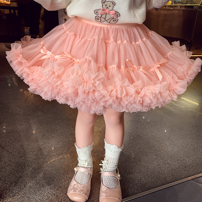 女童tutu裙秋装2025新款洋气女孩网纱蓬蓬公主裙儿童纯色半身短裙,童装/婴儿装/亲子装,半身裙,淘宝优惠券,粉丝福利购,淘宝优惠卷