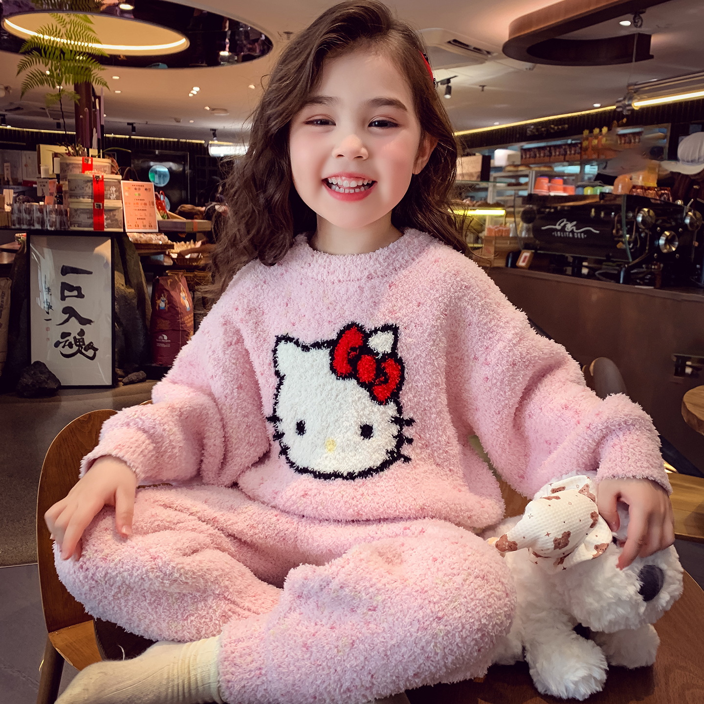 【喵喵不困】单边绒家居服