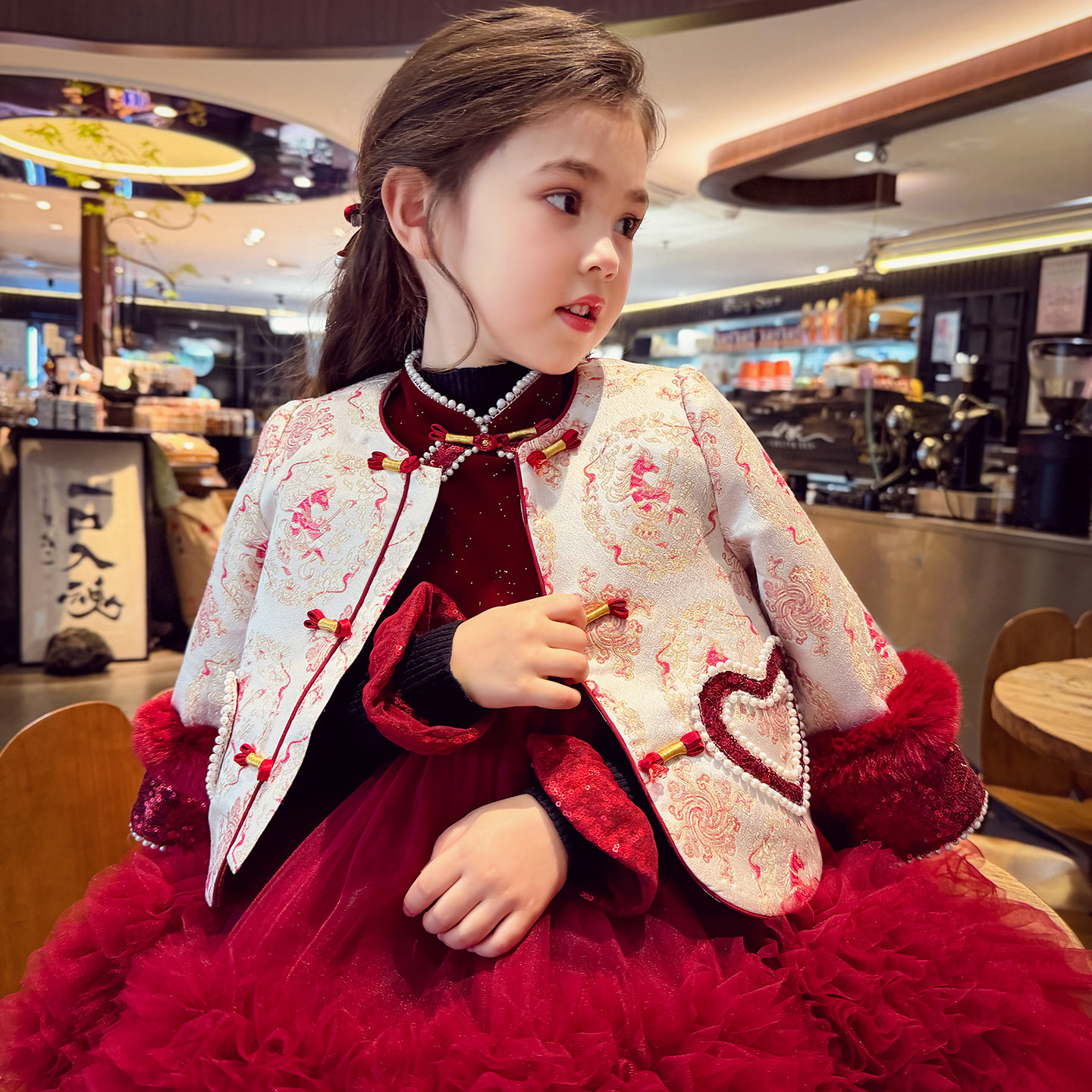 【金绣韶华】新中式织锦提花唐装外套