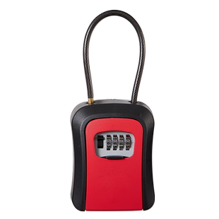 挂锁密码锁钥匙盒挂式免安装小盒子软挂绳储物盒子装修密码钥匙盒