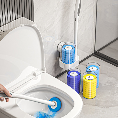 一次性马桶刷子吸盘置物架家用无死角厕所卫生间壁挂清洁套装