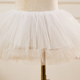 26CM无骨软纱裙撑日常狗短洛丽塔cosplay软妹半身裙lolita撑衬裙