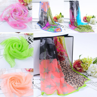 淘宝旅游区礼品小方巾丝巾纱巾口水巾领巾1-2元以下春秋四季围巾