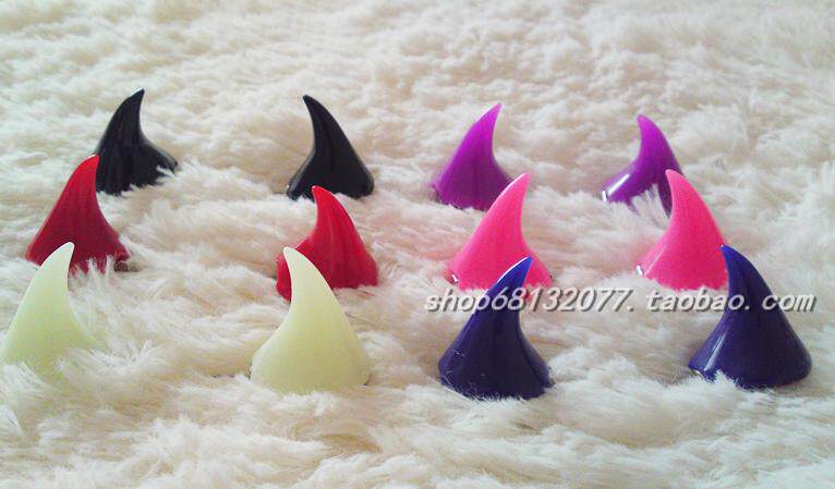 日本原宿边夹恶魔角