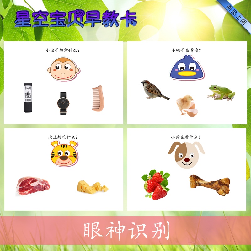 注意力孤独症教具认知卡