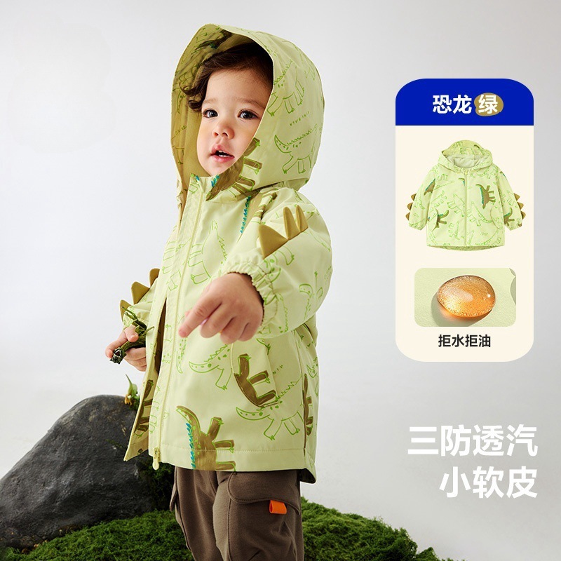 正品男女童加绒冲锋衣