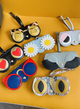 眼镜盒ins少女时尚眼镜袋儿童可爱近视眼镜包太阳墨镜便携收纳袋