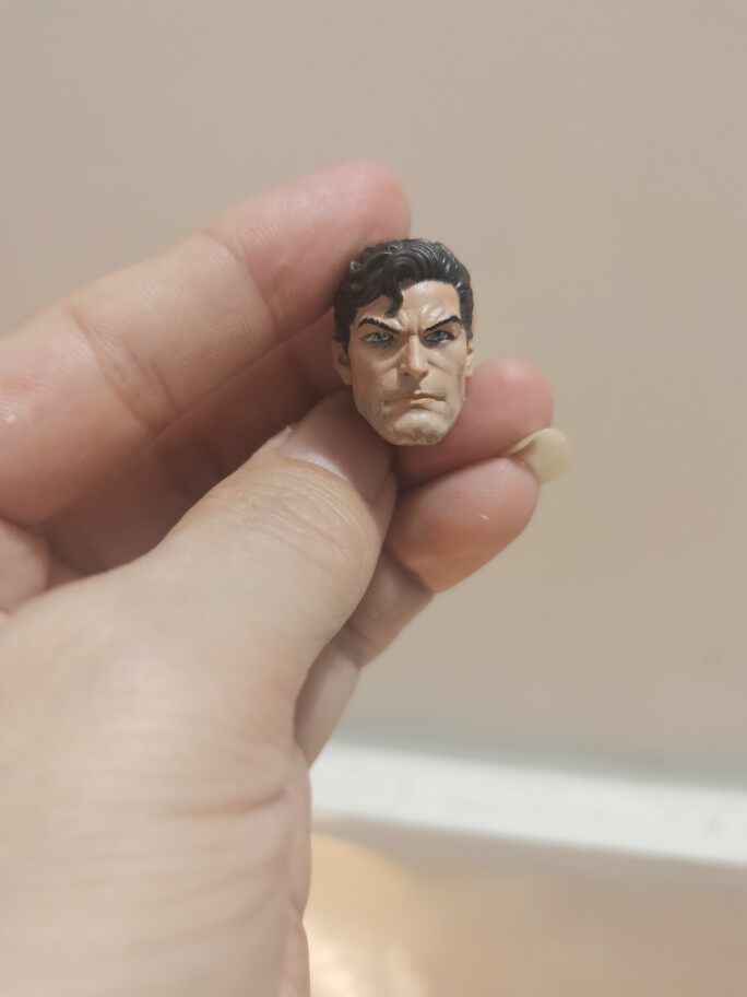 1/12mezco超人头雕 黑色发人人偶 非真人
