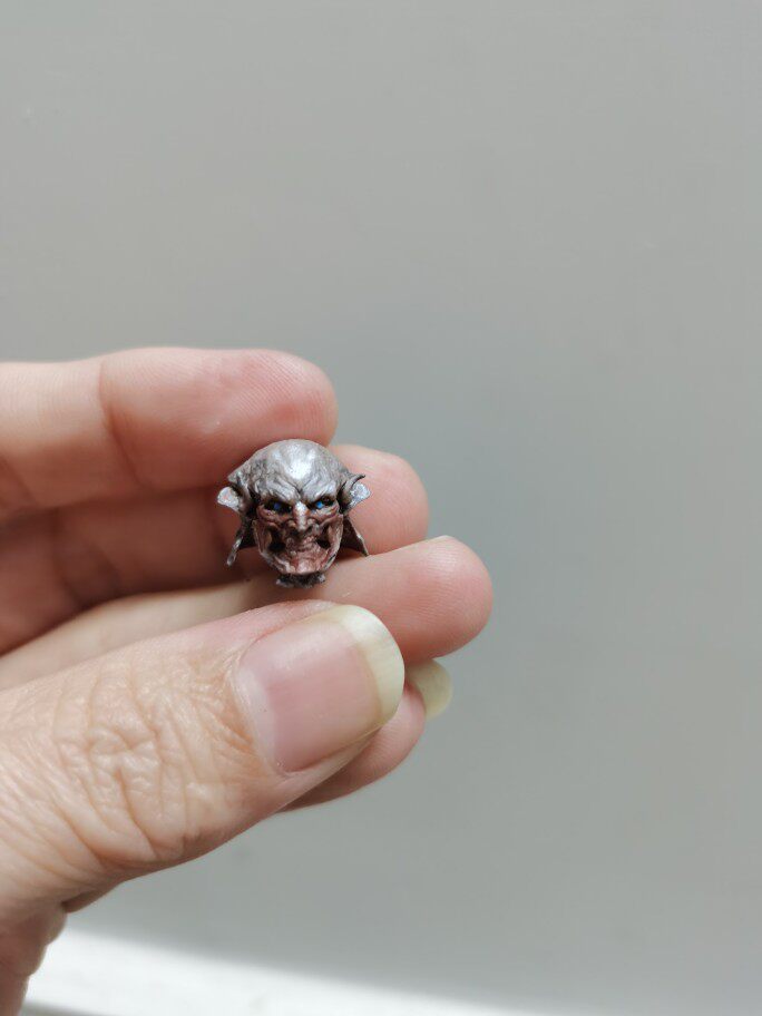 75铁拳 吉光头雕 人偶 非真人