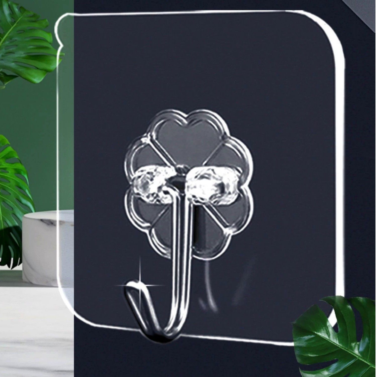 【十个装】挂钩强力粘胶贴墙壁透明挂钩免打孔强力浴室居家日用套,居家日用,居家日用套装,淘宝优惠券,粉丝福利购,淘宝优惠卷