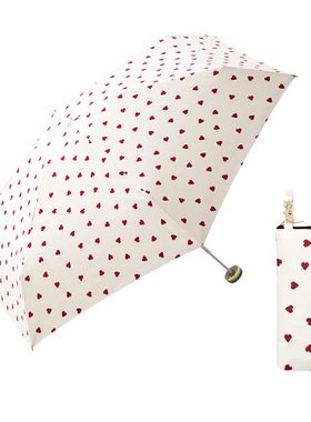 日本wpc晴雨伞两用轻便携折叠遮阳伞五折伞小巧口袋小清新太阳伞