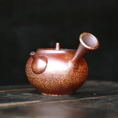 陈韵堂柴烧急须复古窑变泡茶器