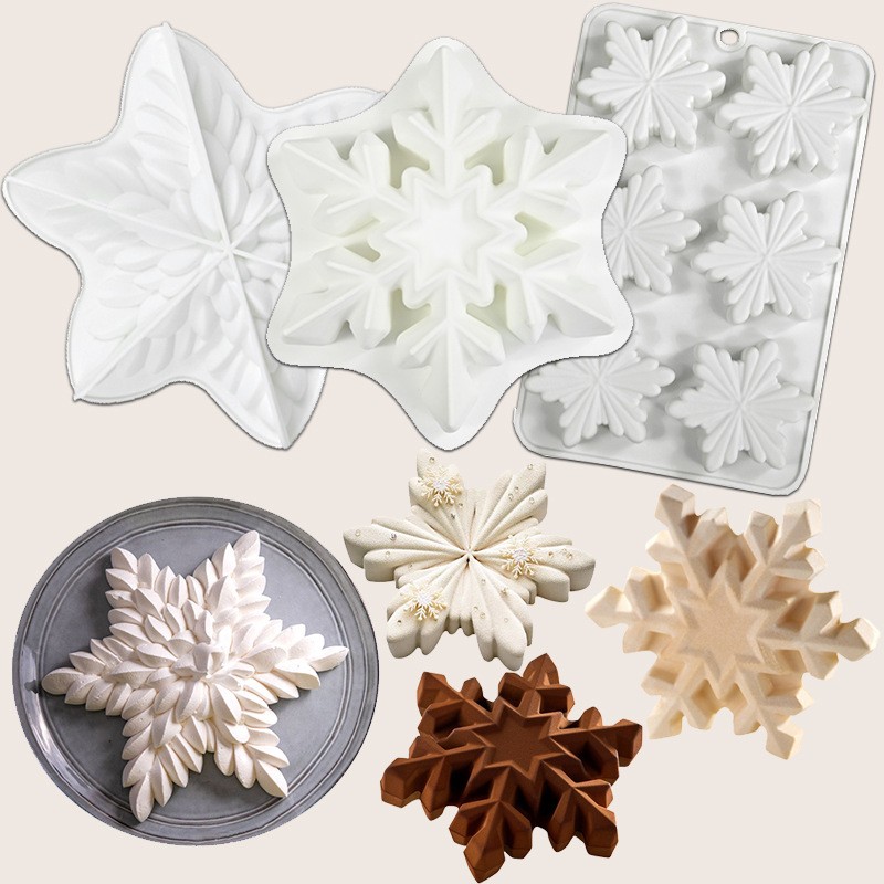 雪花甜品慕斯蛋糕西点烘焙模具